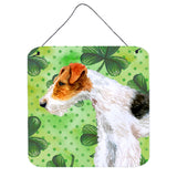 Caroline'S Treasures Fox Terrier Metal Print, 6H X 6W, St Patrick'S Day