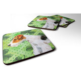 Caroline'S Treasures Fox Terrier St Patrick'S Decorative Coasters, Multicolor
