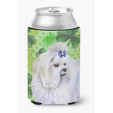 Caroline'S Treasures Maltese St Patrick'S Decorative Can Hugger, Multicolor