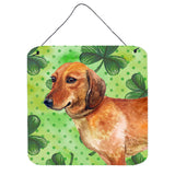 Caroline'S Treasures Dachshund Metal Print, 6H X 6W, St Patrick'S Day