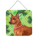 Caroline'S Treasures Miniature Pinscher Metal Print, 6H X 6W, St Patrick'S Day