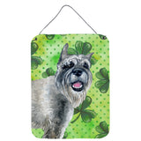 Caroline'S Treasures Schnauzer St Patrick'S Metal Print, 16 X 12, Multicolor