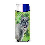 Caroline'S Treasures Schnauzer St Patrick'S Decorative Can Hugger, Slim, Multicolor
