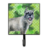 Caroline'S Treasures Schnauzer St Patrick'S Wall Hook, Small, Multicolor