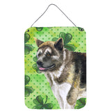 Caroline'S Treasures American Akita St Patrick'S Metal Print, 16 X 12, Multicolor