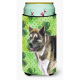 Caroline'S Treasures American Akita St Patrick'S Decorative Can Hugger, Tall Boy, Multicolor