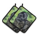 Caroline'S Treasures Newfoundland Decorated Pot Holder, 7.5H X 7.5W, St Patrick'S Day