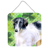 Caroline'S Treasures Borzoi Metal Print, 6H X 6W, St Patrick'S Day