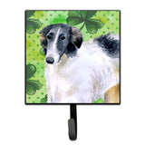 Caroline'S Treasures Borzoi St Patrick'S Wall Hook, Small, Multicolor