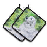 Caroline'S Treasures Maremma Sheepdog Decorated Pot Holder, 7.5H X 7.5W, St Patrick'S Day