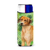 Caroline'S Treasures Rhodesian Ridgeback St Patrick'S Decorative Can Hugger, Slim, Multicolor