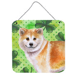 Caroline'S Treasures Shiba Inu Metal Print, 6H X 6W, St Patrick'S Day