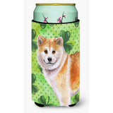 Caroline'S Treasures Shiba Inu St Patrick'S Decorative Can Hugger, Tall Boy, Multicolor