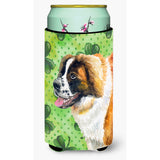 Caroline'S Treasures Saint Bernard St Patrick'S Decorative Can Hugger, Tall Boy, Multicolor