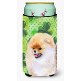 Caroline'S Treasures Pomeranian St Patrick'S Decorative Can Hugger, Tall Boy, Multicolor