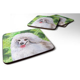 Caroline'S Treasures Medium White Poodle St Patrick'S Decorative Coasters, Multicolor