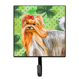 Caroline'S Treasures Yorkshire Terrier St Patrick'S Wall Hook, Small, Multicolor