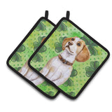 Caroline'S Treasures Beagle Decorated Pot Holder, 7.5H X 7.5W, St Patrick'S Day
