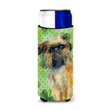 Caroline'S Treasures Brussels Griffon St Patrick'S Decorative Can Hugger, Slim, Multicolor