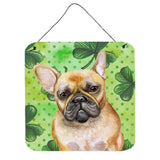 Caroline'S Treasures French Bulldog Metal Print, 6H X 6W, St Patrick'S Day