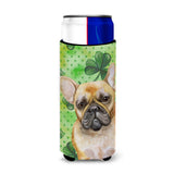 Caroline'S Treasures French Bulldog St Patrick'S Decorative Can Hugger, Slim, Multicolor