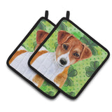 Caroline'S Treasures Jack Russell Terrier Decorated Pot Holder, 7.5H X 7.5W, St Patrick'S Day