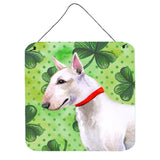 Caroline'S Treasures Bull Terrier Metal Print, 6H X 6W, St Patrick'S Day