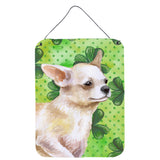 Caroline'S Treasures Chihuahua Leg Up St Patrick'S Metal Print, 16 X 12, Multicolor