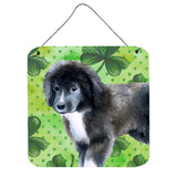 Caroline'S Treasures Newfoundland Puppy Metal Print, 6H X 6W, St Patrick'S Day