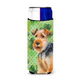 Caroline'S Treasures Welsh Terrier St Patrick'S Decorative Can Hugger, Slim, Multicolor