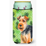 Caroline'S Treasures Welsh Terrier St Patrick'S Decorative Can Hugger, Tall Boy, Multicolor