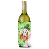 Caroline'S Treasures Afghan Hound St Patrick'S Decorative Bottle Hugger, 750Ml, Multicolor