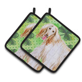 Caroline'S Treasures Afghan Hound Decorated Pot Holder, 7.5H X 7.5W, St Patrick'S Day