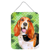Caroline'S Treasures Basset Hound St Patrick'S Metal Print, 16 X 12, Multicolor