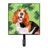 Caroline'S Treasures Basset Hound St Patrick'S Wall Hook, Small, Multicolor