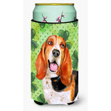 Caroline'S Treasures Basset Hound St Patrick'S Decorative Can Hugger, Tall Boy, Multicolor