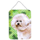 Caroline'S Treasures Bichon Frise #2 St Patrick'S Metal Print, 16 X 12, Multicolor