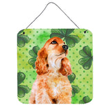 Caroline'S Treasures Cocker Spaniel Metal Print, 6H X 6W, St Patrick'S Day