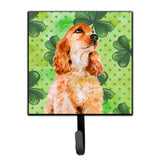 Caroline'S Treasures Cocker Spaniel St Patrick'S Wall Hook, Small, Multicolor