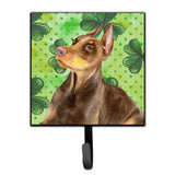 Caroline'S Treasures Doberman Pinscher St Patrick'S Wall Hook, Small, Multicolor