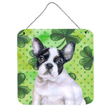 Caroline'S Treasures French Bulldog Black White Metal Print, 6H X 6W, St Patrick'S Day