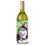 Caroline'S Treasures Siberian Husky #2 St Patrick'S Decorative Bottle Hugger, 750Ml, Multicolor