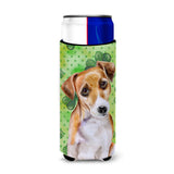 Caroline'S Treasures Jack Russell Terrier #2 St Patrick'S Decorative Can Hugger, Slim, Multicolor