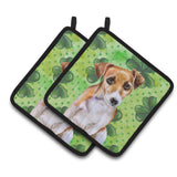 Caroline'S Treasures Jack Russell Terrier #2 Decorated Pot Holder, 7.5H X 7.5W, St Patrick'S Day