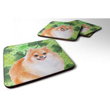 Caroline'S Treasures Pomeranian #2 St Patrick'S Decorative Coasters, Multicolor