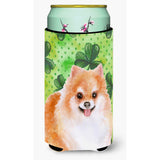 Caroline'S Treasures Pomeranian #2 St Patrick'S Decorative Can Hugger, Tall Boy, Multicolor