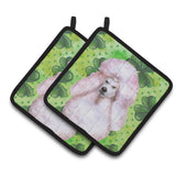 Caroline'S Treasures White Standard Poodle Decorated Pot Holder, 7.5H X 7.5W, St Patrick'S Day