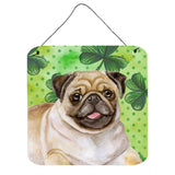 Caroline'S Treasures Fawn Pug Metal Print, 6H X 6W, St Patrick'S Day