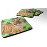 Caroline'S Treasures Shar Pei Puppy St Patrick'S Decorative Coasters, Multicolor