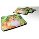 Caroline'S Treasures Sheltie St Patrick'S Decorative Coasters, Multicolor